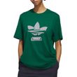 Camiseta Masculina Adidas Skateboarding Abstract Trefoil Tee Drkgrn VERDE-JY3947- -1-